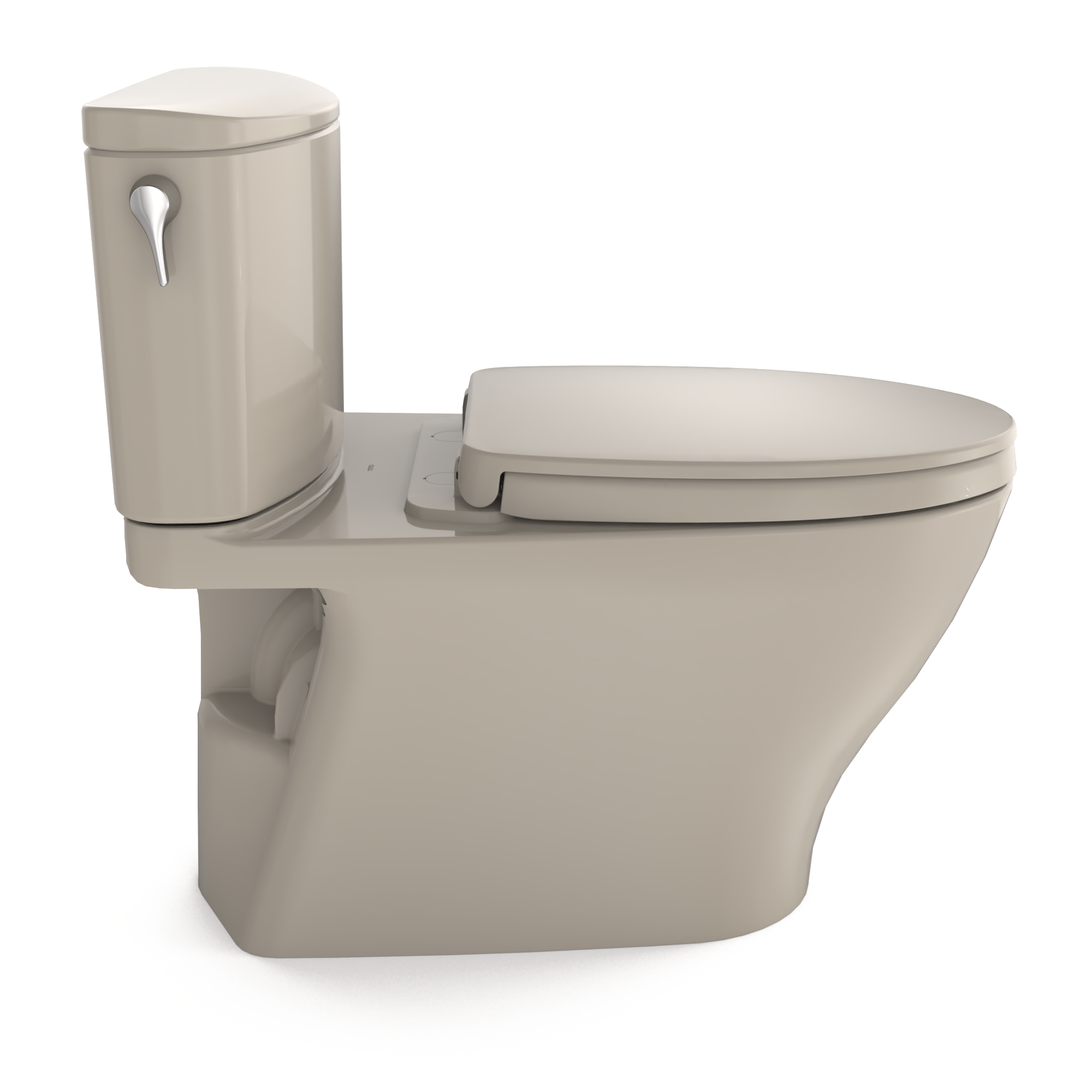 TOTO MS442124CUFG#03 Nexus 1G Two-Piece Elongated 1.0 Gpf Universal Height Toilet With Cefiontect And Ss124 Softclose Seat - Bone