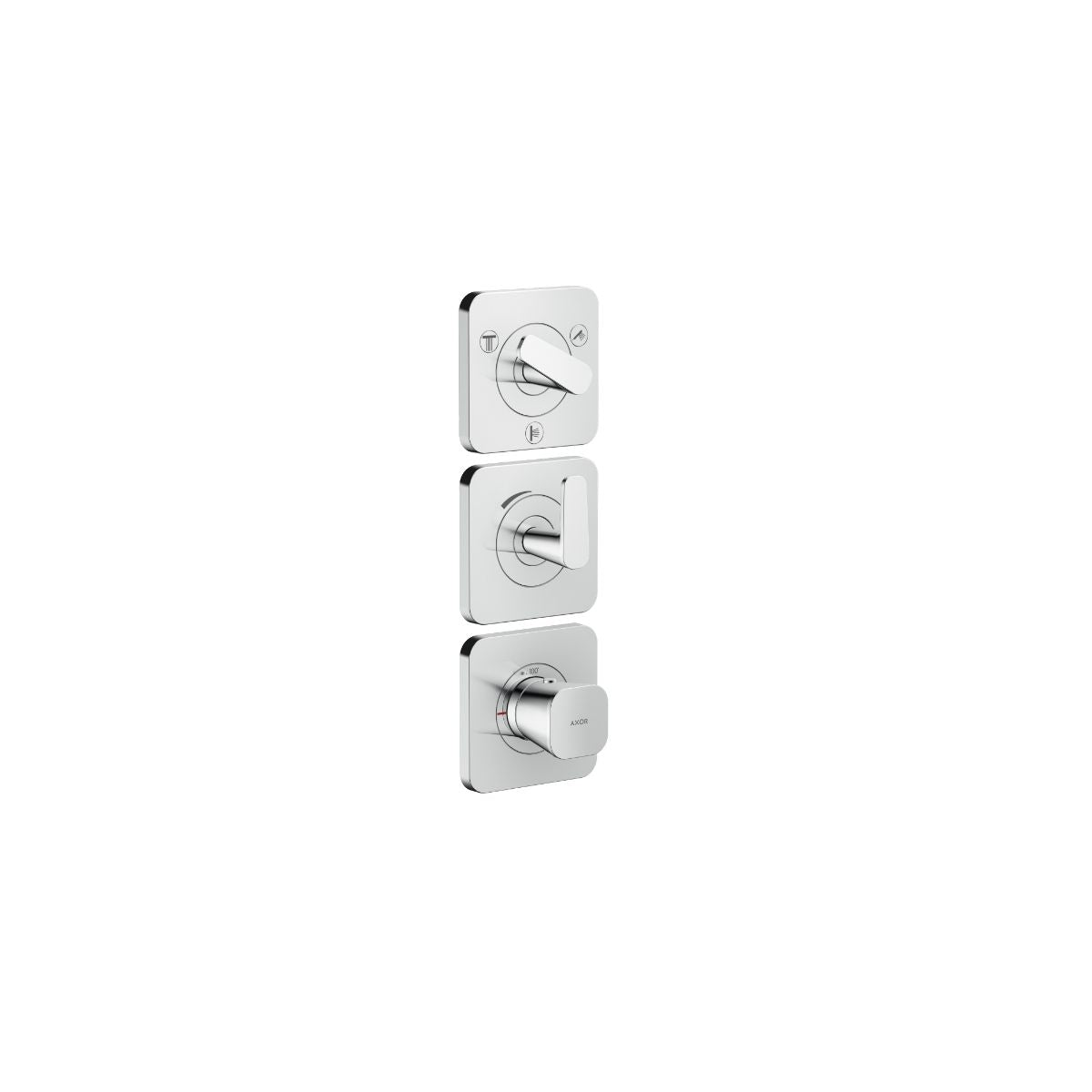 AXOR 49710001 Citterio C Thermostatic Module Trim 15" x 5" for 3 Functions - Chrome