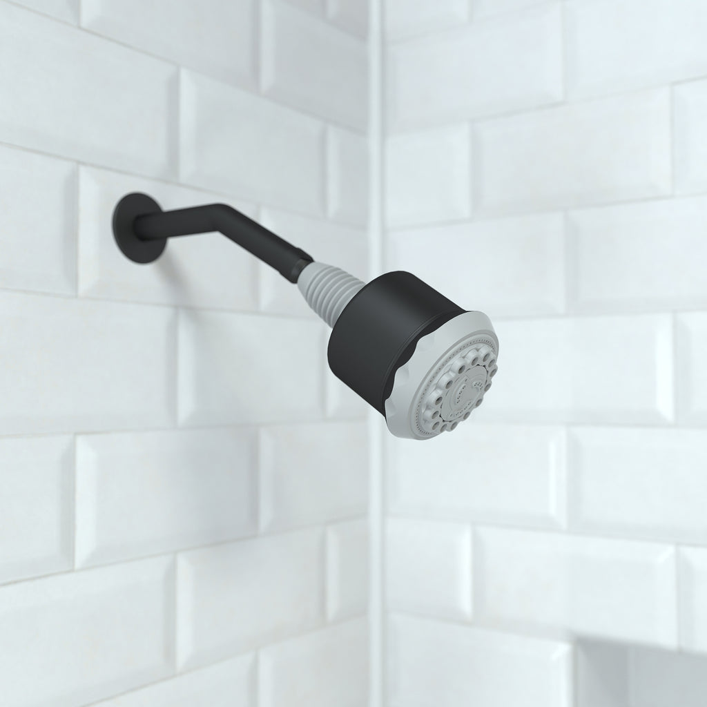 HANSGROHE 28496671 Clubmaster Showerhead 3-Jet, 2.5 GPM - Matte Black