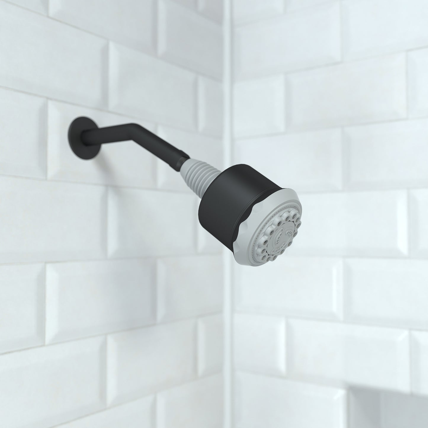 HANSGROHE 28496671 Matte Black Clubmaster Modern Showerhead 2.5 GPM