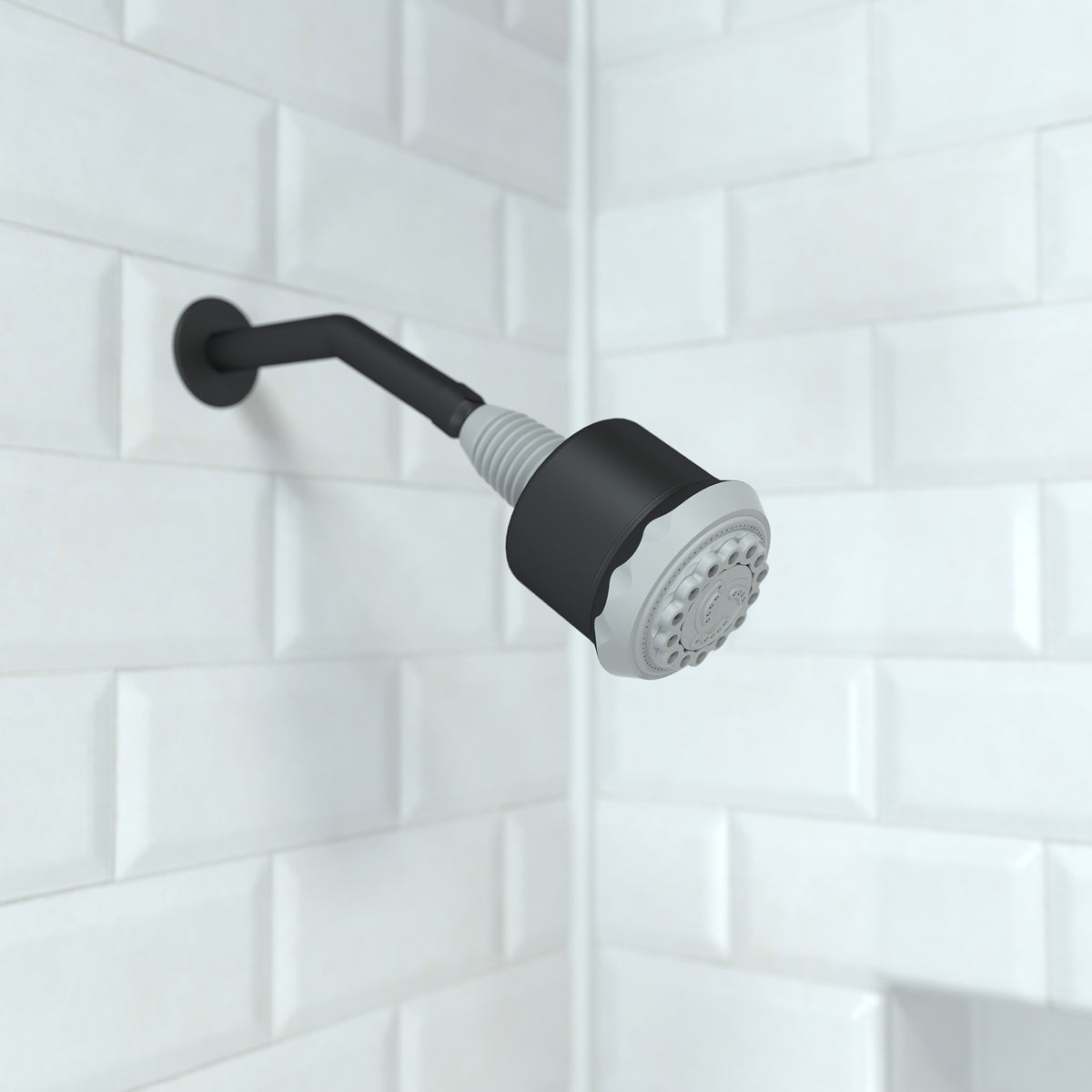 HANSGROHE 28496671 Clubmaster Showerhead 3-Jet, 2.5 GPM - Matte Black