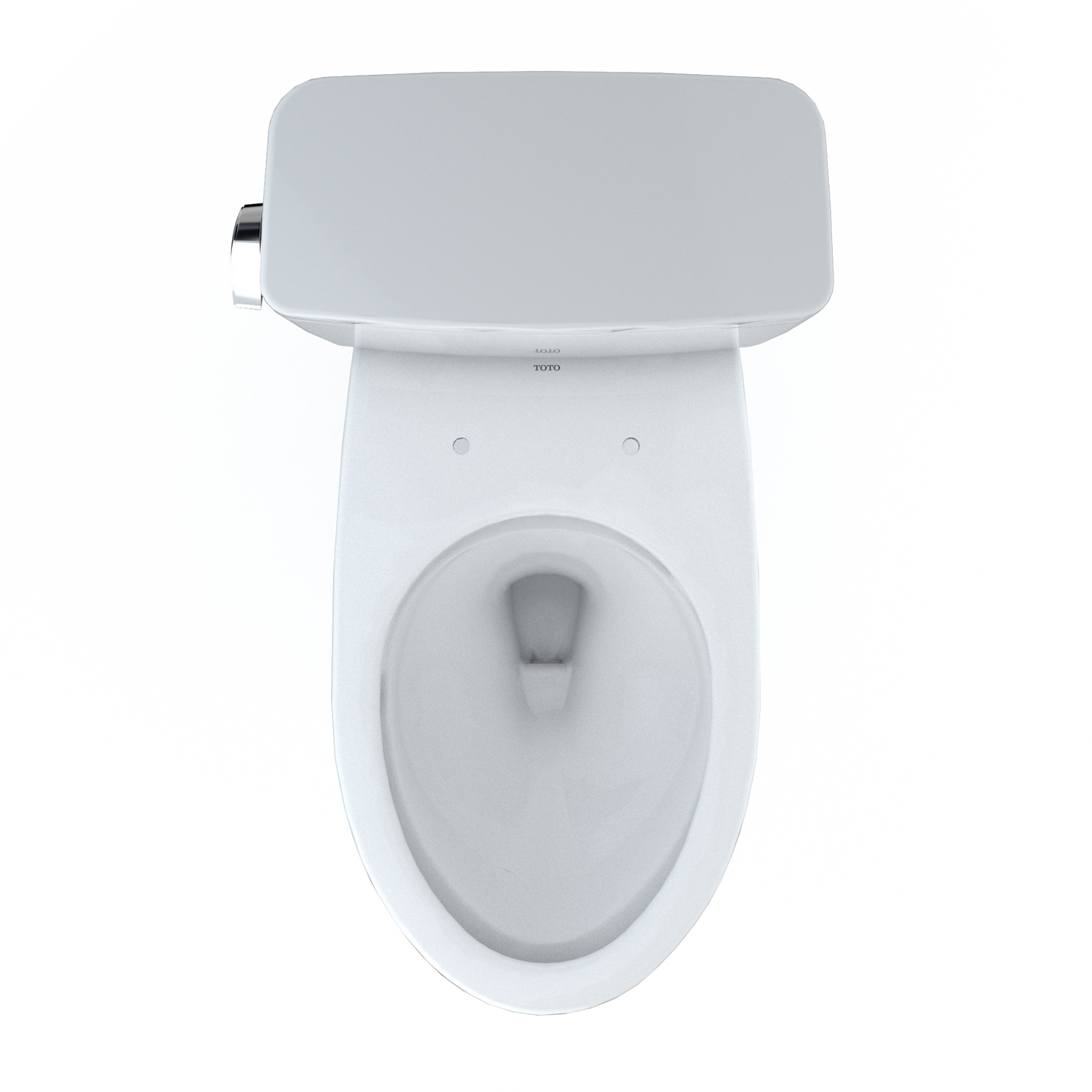 TOTO CST776CEFG#01 Drake Two-Piece Elongated 1.28 GPF Universal Height TORNADO FLUSH Toilet with CEFIONTECT , Cotton White