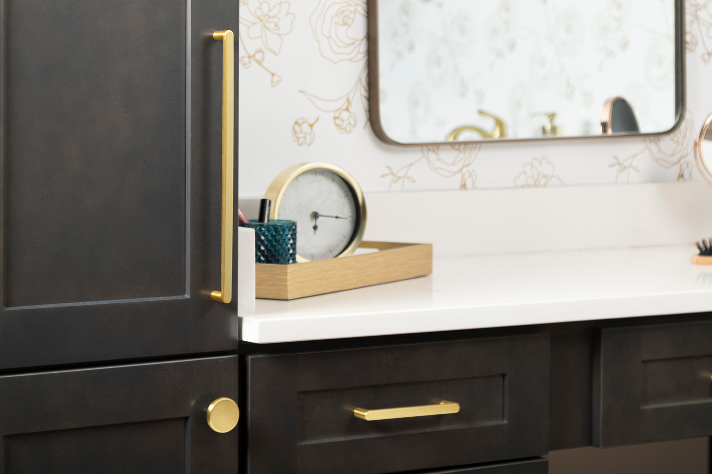 ELEMENTS 105-160BG Gibson 160 mm Center-to-Center Bar Pull - Brushed Gold