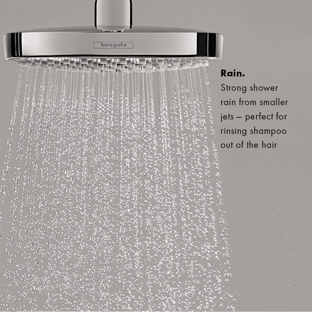 HANSGROHE 04911000 Croma Select E Pressure Balance Shower Set with Rough, 2.0 GPM - Chrome