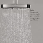 HANSGROHE 04911000 Croma Select E Pressure Balance Shower Set with Rough, 2.0 GPM - Chrome