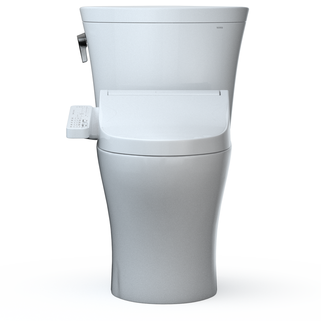 TOTO MW4483074CEMFGN#01 Washlet+ Aquia Iv Arc Two-Piece Elongated Dual Flush 1.28 And 0.9 Gpf Toilet With C2 Bidet Seat - Cotton White