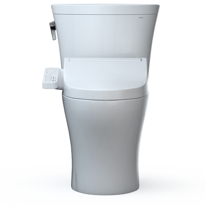 TOTO MW4483074CEMFGN#01 Washlet+ Aquia Iv Arc Two-Piece Elongated Dual Flush 1.28 And 0.9 Gpf Toilet With C2 Bidet Seat - Cotton White