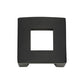 ATLAS 255-BL Centinel 1 3/4" Length Square Knob - Matte Black