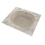 TOTO LT483G#03 Maris 17-5/8" X 14-9/16" Oval Undermount Bathroom Sink With Cefiontect - Bone