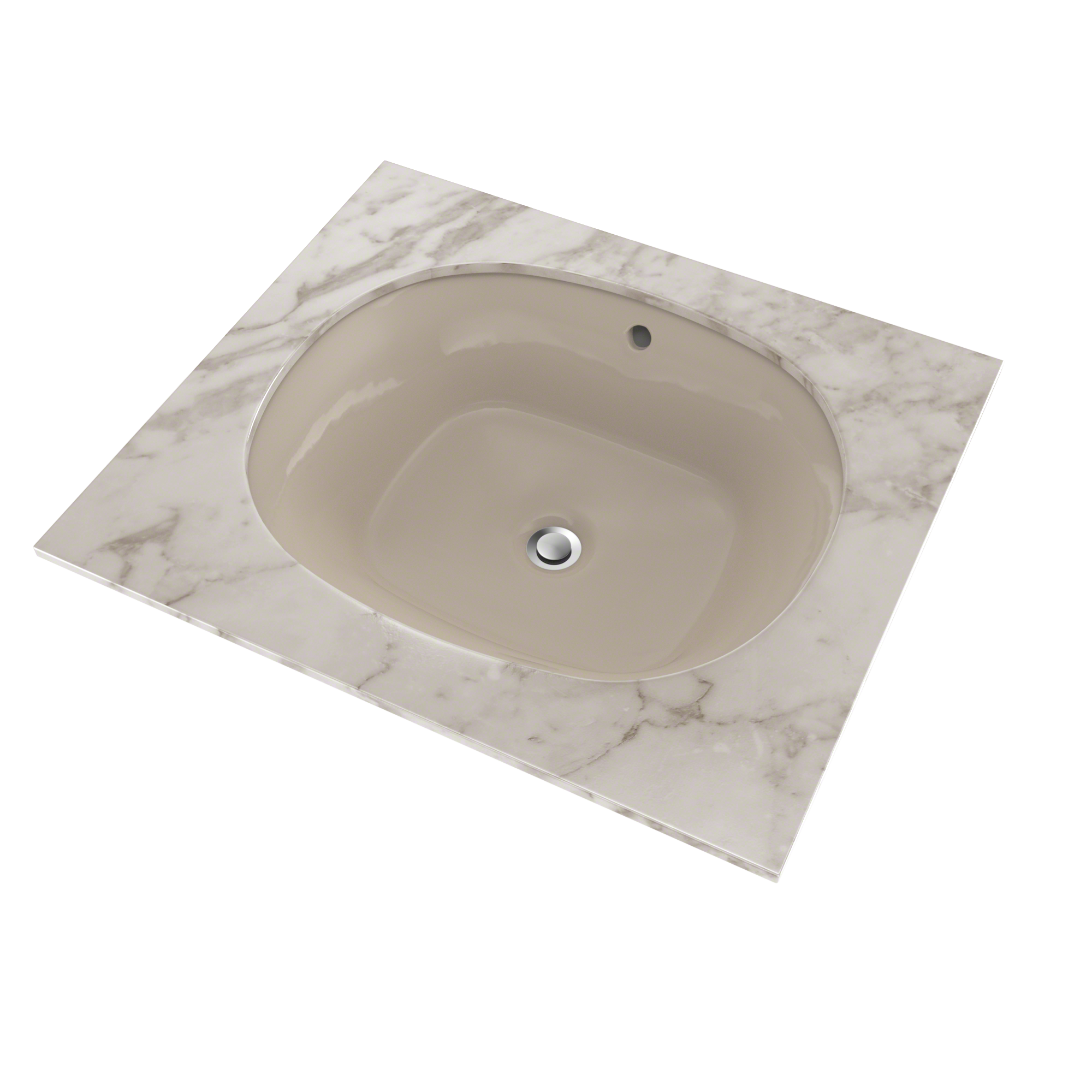 TOTO LT483G#03 Maris 17-5/8" X 14-9/16" Oval Undermount Bathroom Sink With Cefiontect - Bone