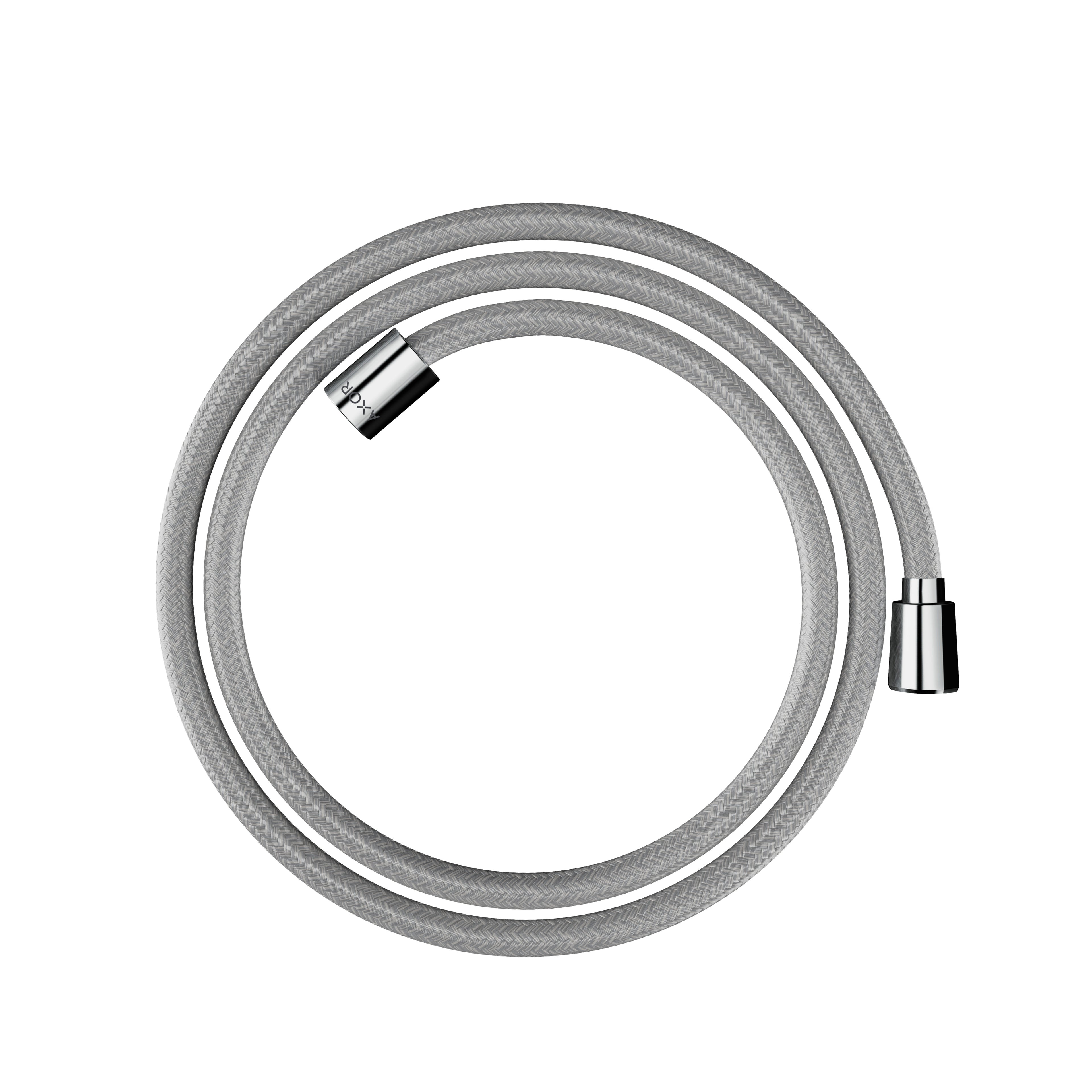 AXOR 28259000 Shower Solutions Textile Hose with Cylindrical and Conical Nut, 63" - Chrome