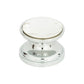 ATLAS 3197-CH Crystal 7/8" Diameter Round Knob - Polished Chrome