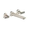AXOR 49483831 Citterio C 3-Hole Wall-Mounted Tub Filler- Cubic Cut - Polished Nickel