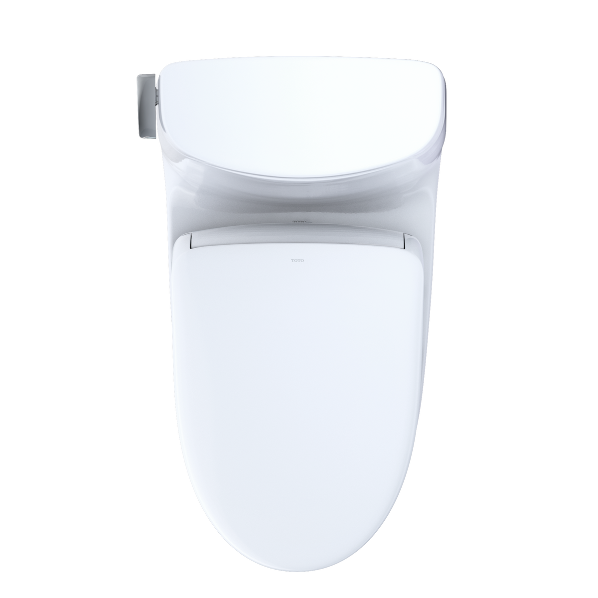 TOTO MW6144726CUFGA#01 Washlet+ Carlyle Ii 1G One-Piece Elongated 1.0 Gpf Toilet With Auto Flush Washlet+ S7 Contemporary Bidet Seat - Cotton White