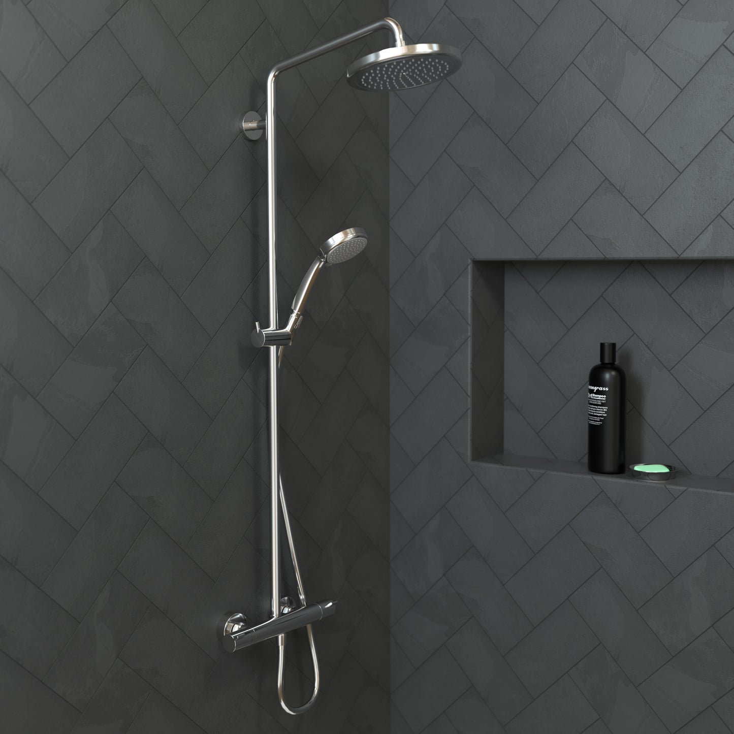 HANSGROHE 26465001 Croma Showerhead 220 1-Jet, 2.5 GPM - Chrome