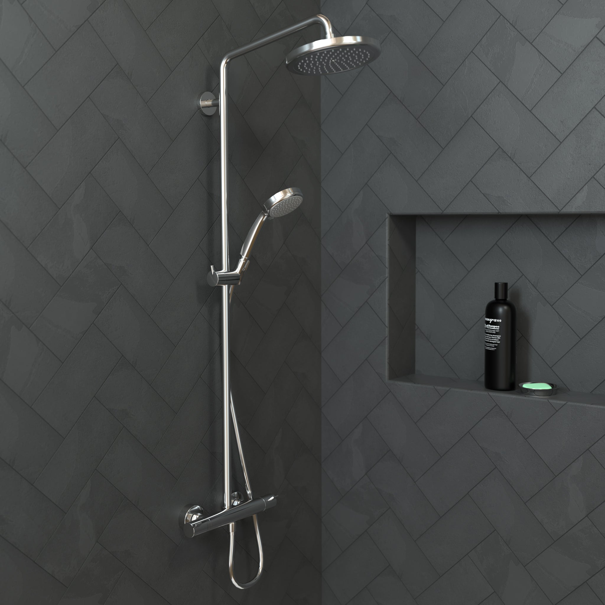 HANSGROHE 26465001 Croma Showerhead 220 1-Jet, 2.5 GPM - Chrome