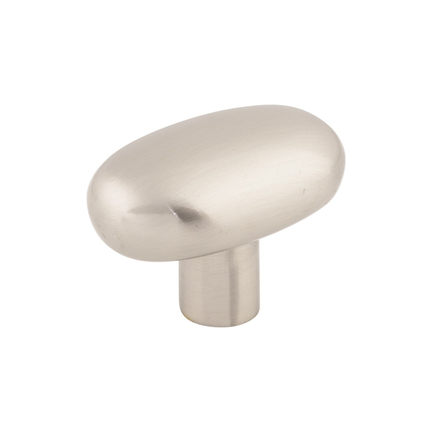 TOP KNOBS M2074 Aspen II Large Potato 2" Length Oval Knob - Brushed Satin Nickel