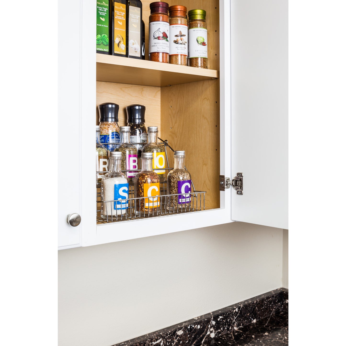 HARDWARE RESOURCES TTSPD-R 3-Tier Spice Rack Pulldown - Polished Chrome