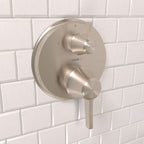HANSGROHE 15752821 Ecostat Classic Thermostatic Trim with Volume Control, Round - Brushed Nickel