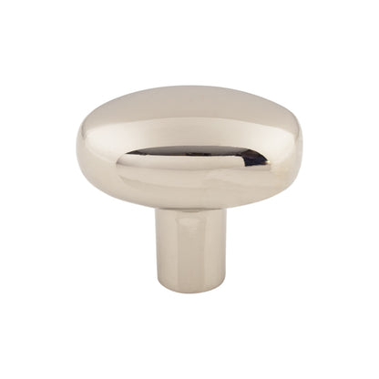 TOP KNOBS M2073 Aspen II Small Potato 1 9/16" Length Oval Knob - Polished Nickel