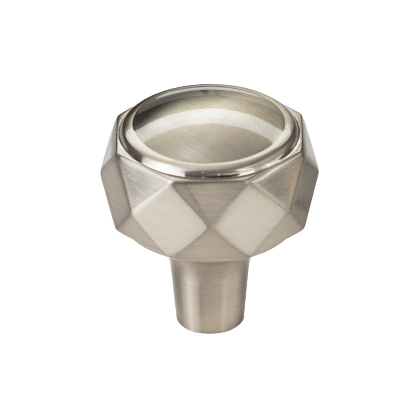 TOP KNOBS TK3080BSN Kingsmill 1 1/4" Diameter Geometric Knob - Brushed Satin Nickel