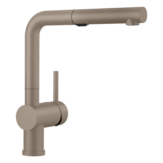 BLANCO 526371 Linus Linus Low Arc Pull-Out Dual-Spray Kitchen Faucet - Truffle in Truffle