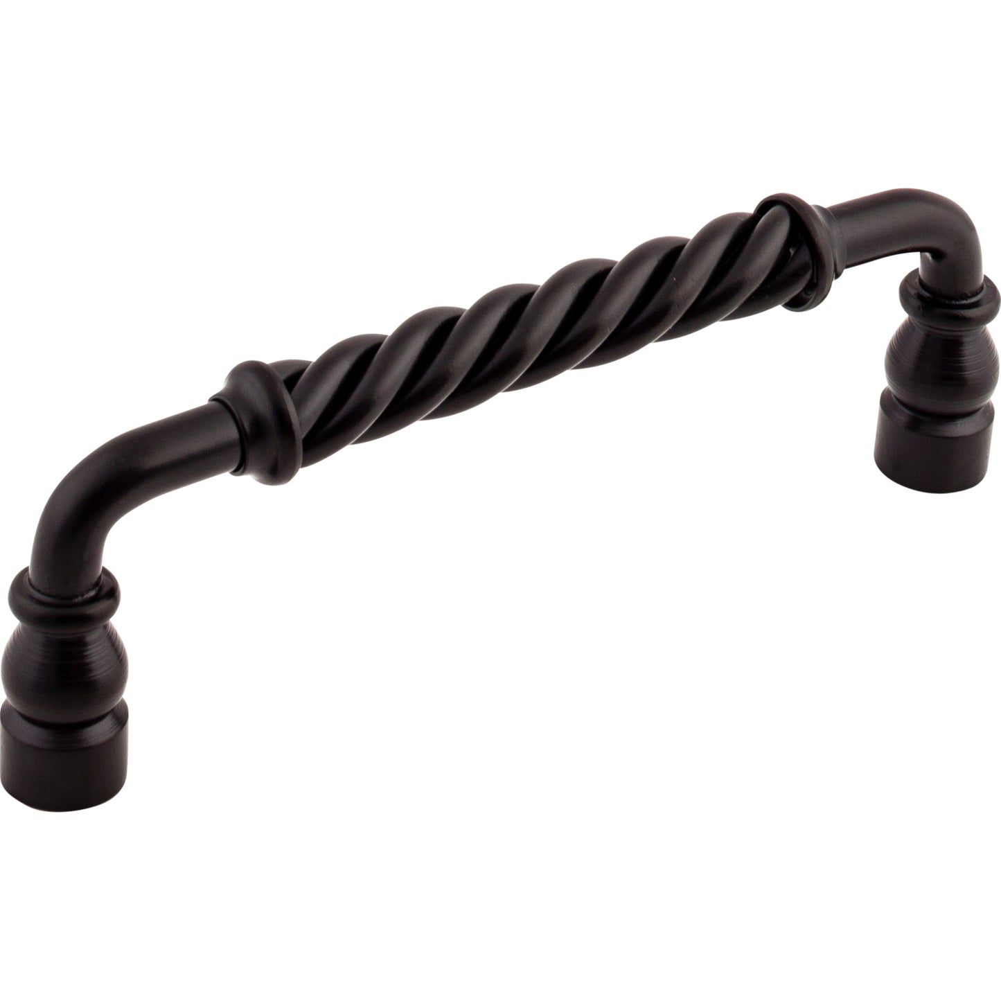 TOP KNOBS M671 Twisted Bar 6" Center to Center Bar Pull - Patina Black