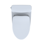 TOTO MS642234CEFG#01 Nexus One-Piece Elongated 1.28 GPF Universal Height Toilet with CEFIONTECT and SS234 SoftClose Seat , Cotton White