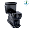 TOTO MS974224CEF#51 Eco Guinevere Elongated 1.28 Gpf Universal Height Skirted Toilet With Softclose Seat - Ebony