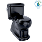 TOTO MS974224CEF#51 Eco Guinevere Elongated 1.28 Gpf Universal Height Skirted Toilet With Softclose Seat - Ebony