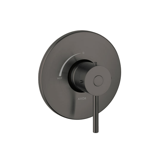AXOR 10407341 Starck Pressure Balance Trim - Brushed Black Chrome