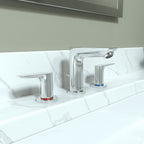 HANSGROHE 71733001 Talis E Widespread Faucet 150 with Pop-Up Drain, 1.2 GPM - Chrome