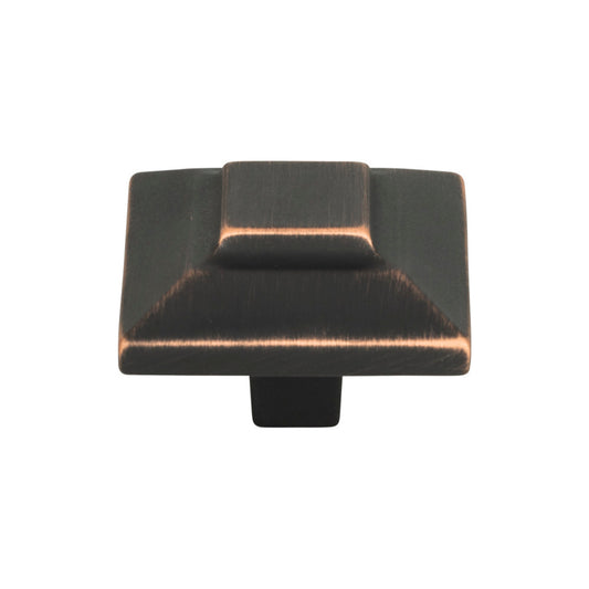 ATLAS 4002-VB Trocadero 1 1/2" Length Square Knob , Venetian Bronze