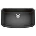 BLANCO 441610 Valea Valea SILGRANIT 32" Super Single Undermount Kitchen Sink - Anthracite in Anthracite