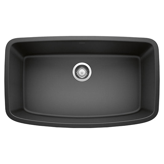 BLANCO 441610 Valea Valea SILGRANIT 32" Super Single Undermount Kitchen Sink - Anthracite in Anthracite