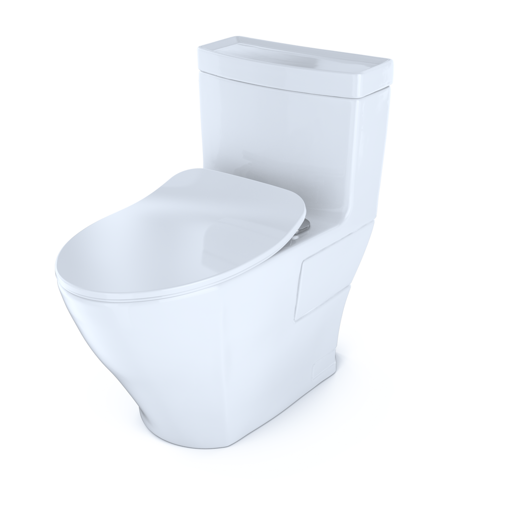 TOTO MS626234CEFG#01 Aimes One-Piece Elongated 1.28 Gpf Toilet With Cefiontect And Softclose Seat - Cotton White