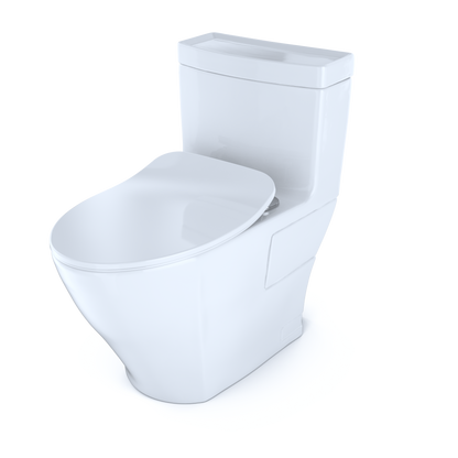 TOTO MS626234CEFG#01 Aimes One-Piece Elongated 1.28 Gpf Toilet With Cefiontect And Softclose Seat - Cotton White