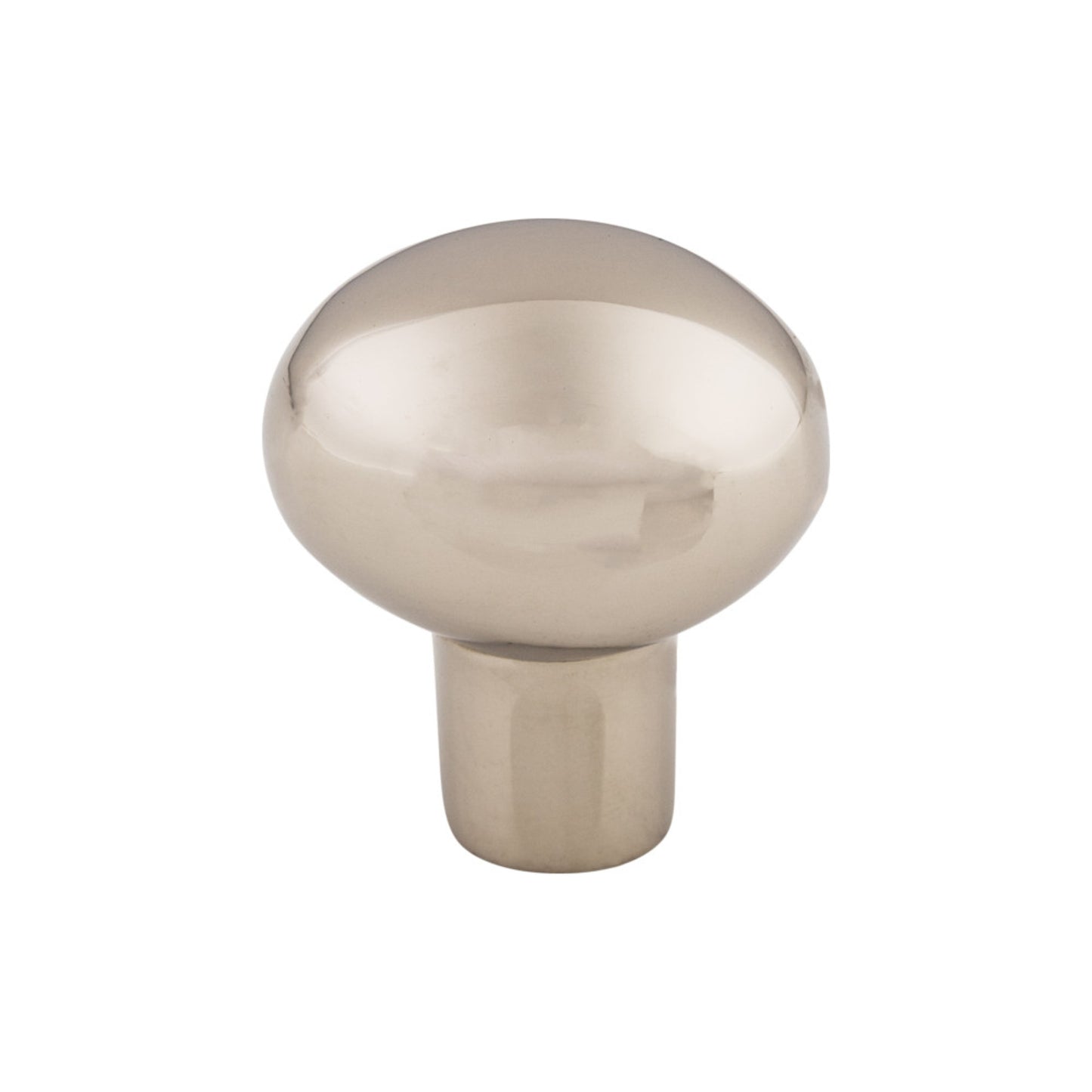 TOP KNOBS M2067 Aspen II Small Egg 1 3/16" Length Oval Knob - Polished Nickel