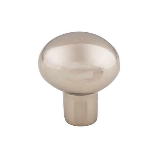 TOP KNOBS M2067 Aspen II Small Egg 1 3/16" Length Oval Knob , Polished Nickel