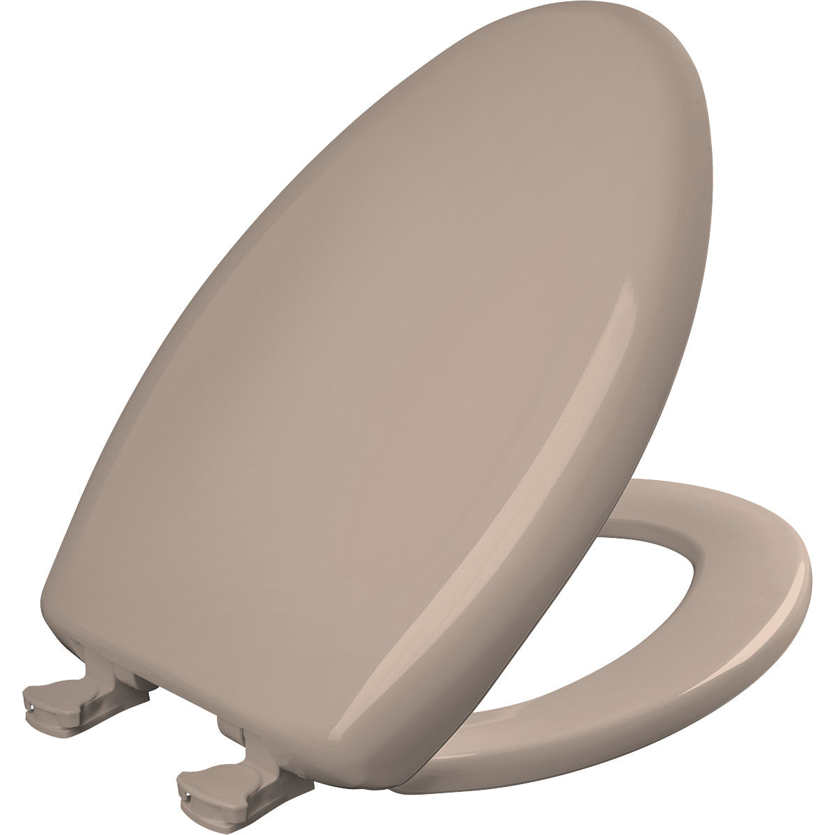 Bemis Elongated Plastic Toilet Seat in Fawn Beige with STA-TITE Seat Fastening System, Easy•Clean and  Whisper•Close Hinge