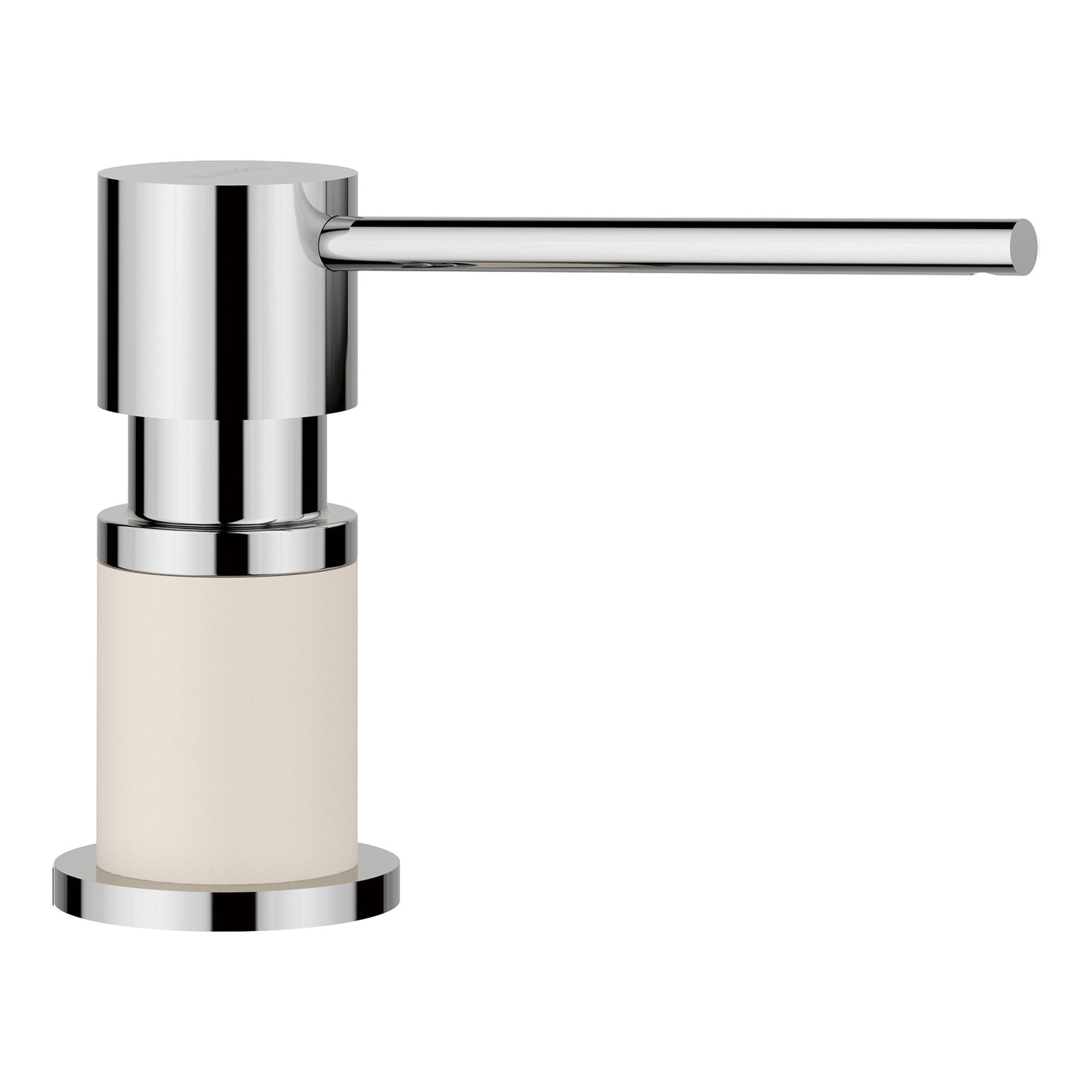 BLANCO 443043 Lato Lato Soap Dispenser - Chrome/Soft White in Soft White