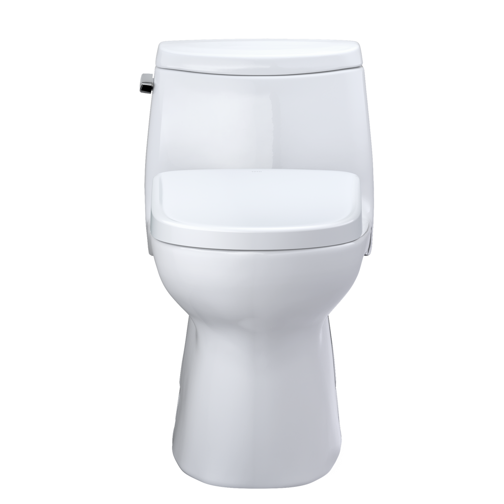 TOTO MW6144736CEFGA#01 Washlet+ Carlyle Ii One-Piece Elongated 1.28 Gpf Toilet With Auto Flush Washlet+ S7A Contemporary Bidet Seat - Cotton White