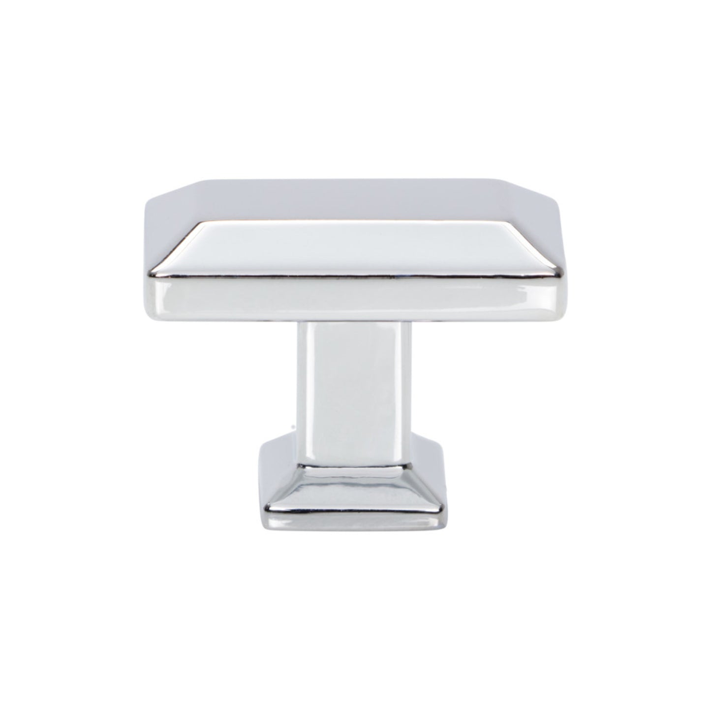 ATLAS A661-CH Sweetbriar Lane 1 3/8" Length Rectangle Knob - Polished Chrome