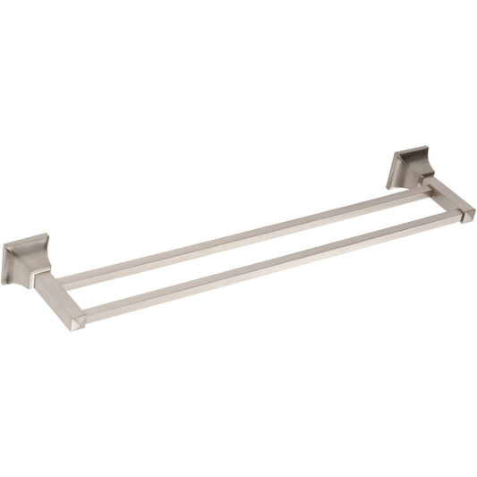 ATLAS GRADTB600-BRN Gratitude Double 23 1/2" Wall Mounted Towel Bar - Brushed Nickel