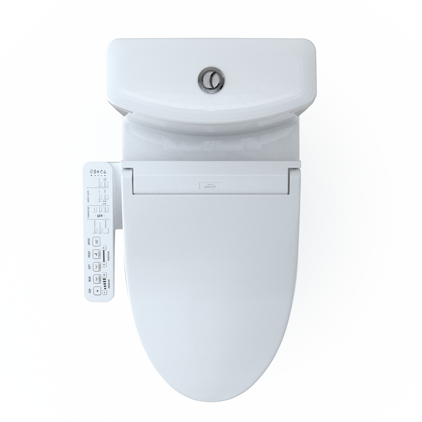 TOTO MW4463074CEMFGN#01 WASHLET+ Aquia IV Two-Piece Elongated Universal Height Dual Flush 1.28 and 0.9 GPF Toilet and WASHLET C2 Bidet Seat , Cotton White