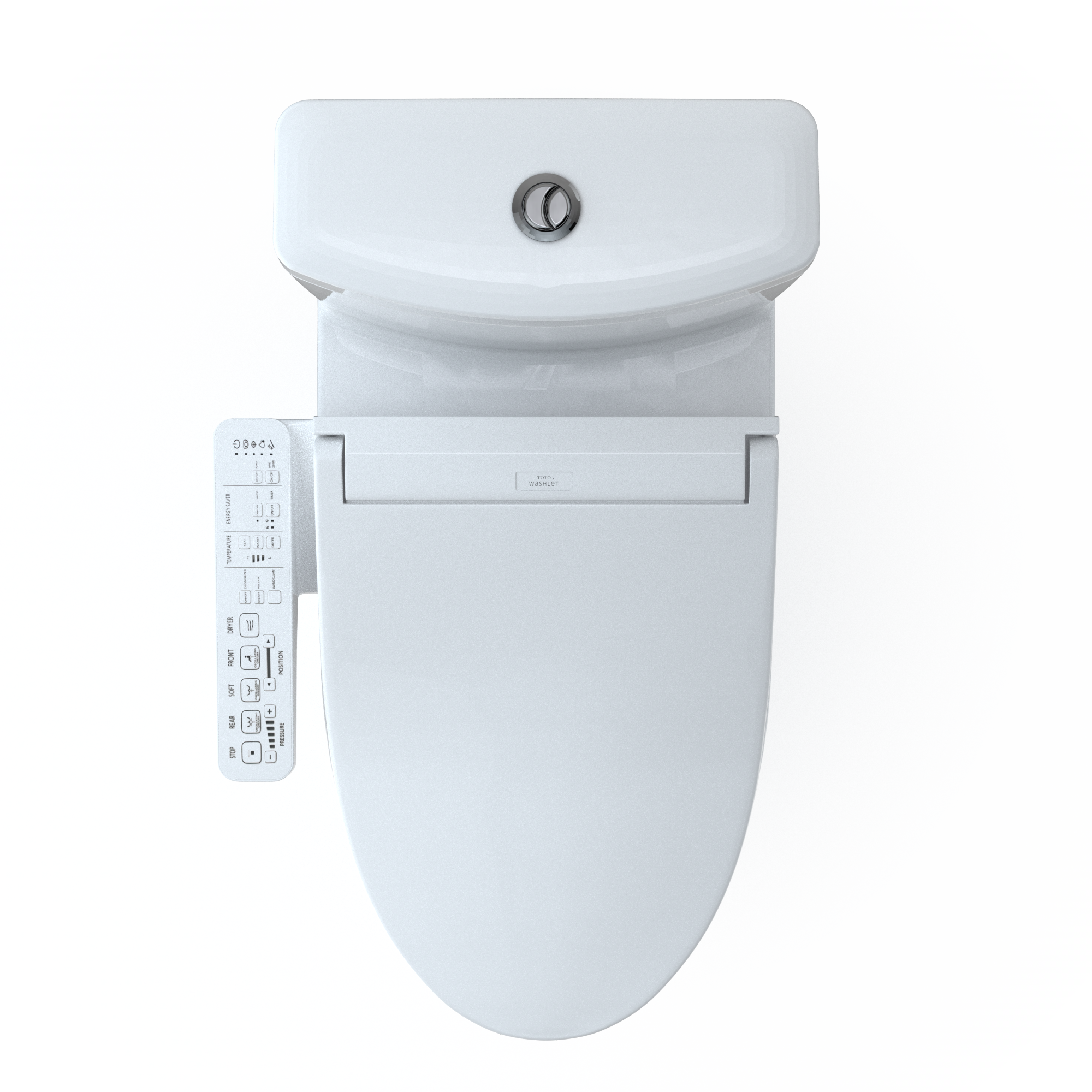 TOTO MW4463074CEMGN#01 Totowashlet+  Aquia Iv Two-Piece Elongated Dual Flush 1.28 And 0.9 Gpf Toilet And Washlet C2 Bidet Seat - Cotton White