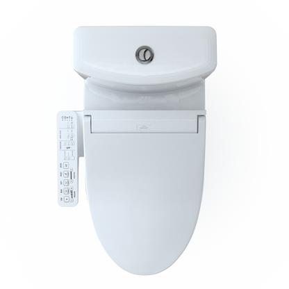 TOTO MW4463074CEMGN#01 Totowashlet+  Aquia Iv Two-Piece Elongated Dual Flush 1.28 And 0.9 Gpf Toilet And Washlet C2 Bidet Seat - Cotton White
