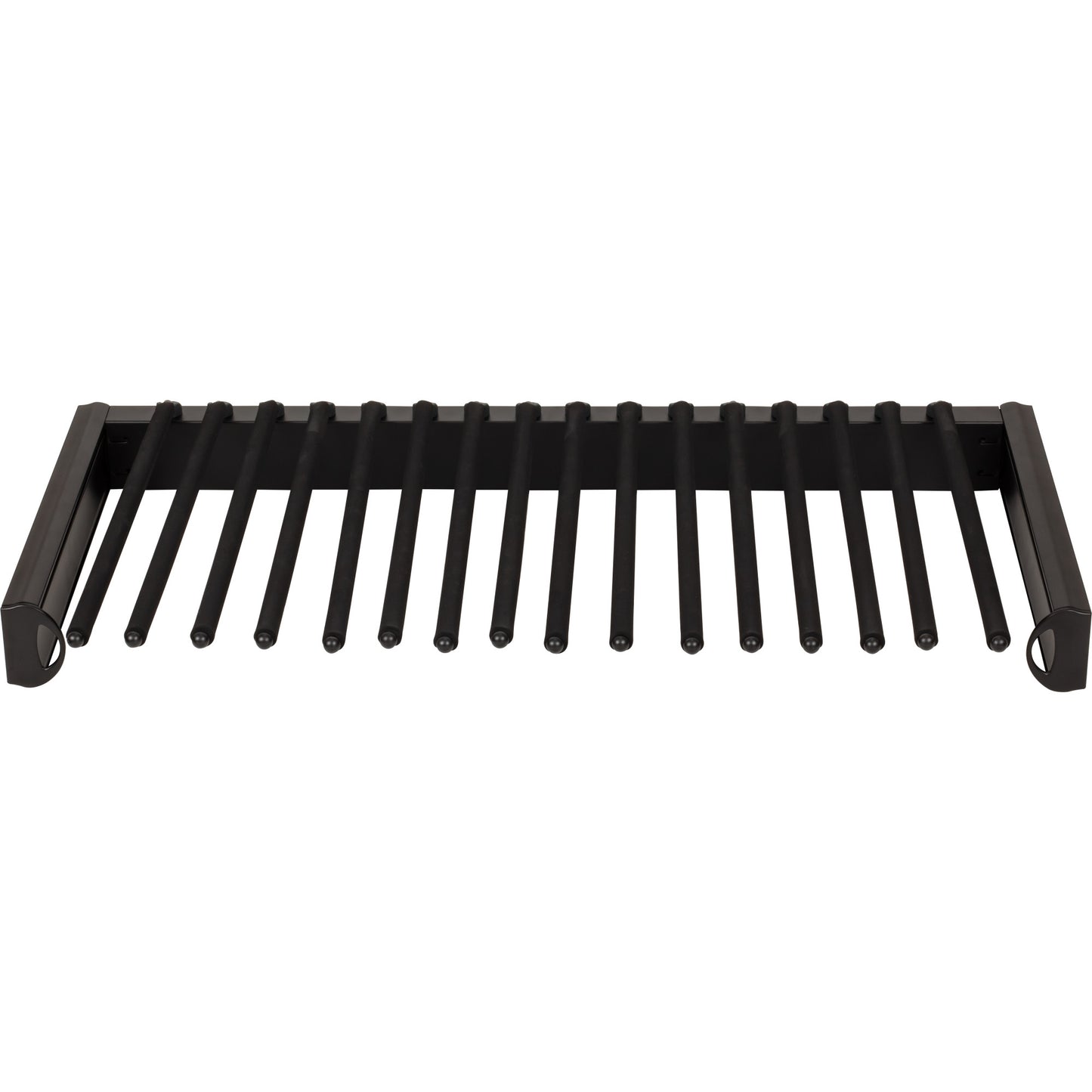 HARDWARE RESOURCES PPR-3014-MB Matte Black 30" Wide Pant Rack - Matte Black