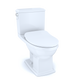 TOTO MS494234CEMFG#01 Connelly Two-Piece Elongated Dual Flush 1.28 and 0.9 GPF Toilet with CEFIONTECT , Cotton White