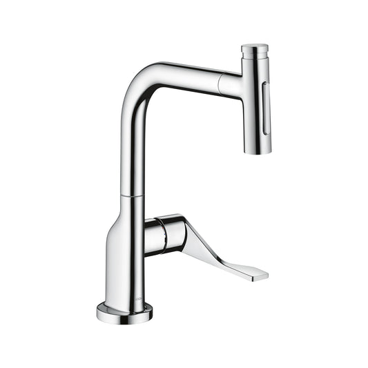 AXOR 39856001 Citterio Kitchen Faucet Select 2-Spray Pull-Out, 1.5 GPM - Chrome
